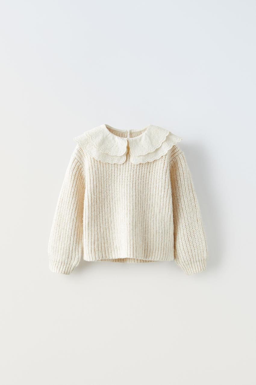 Zara jumper with collar Clearance