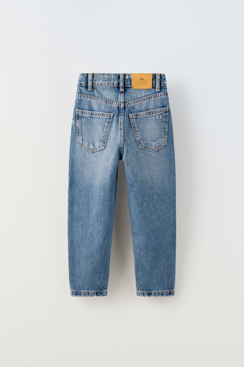 MOM FIT JEANS - Blue