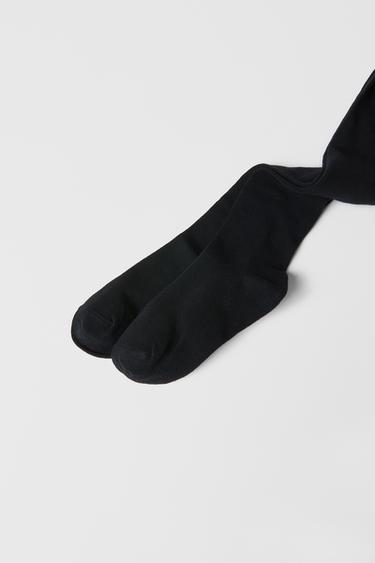 LOT DE DEUX COLLANTS UNIS - Noir de Zara - Image 1