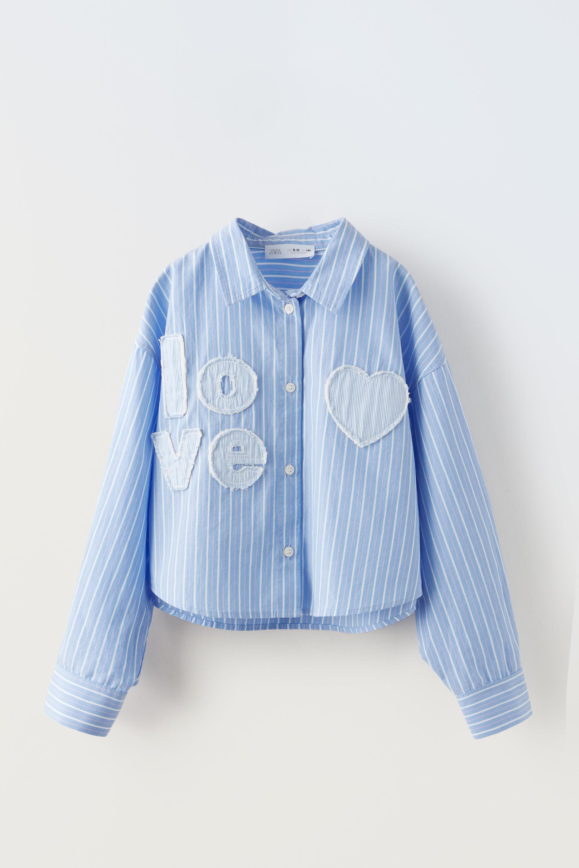 Zara striped denim shirt Clearance