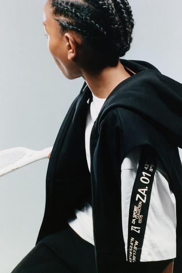 Zara SPORTY VEST - Black