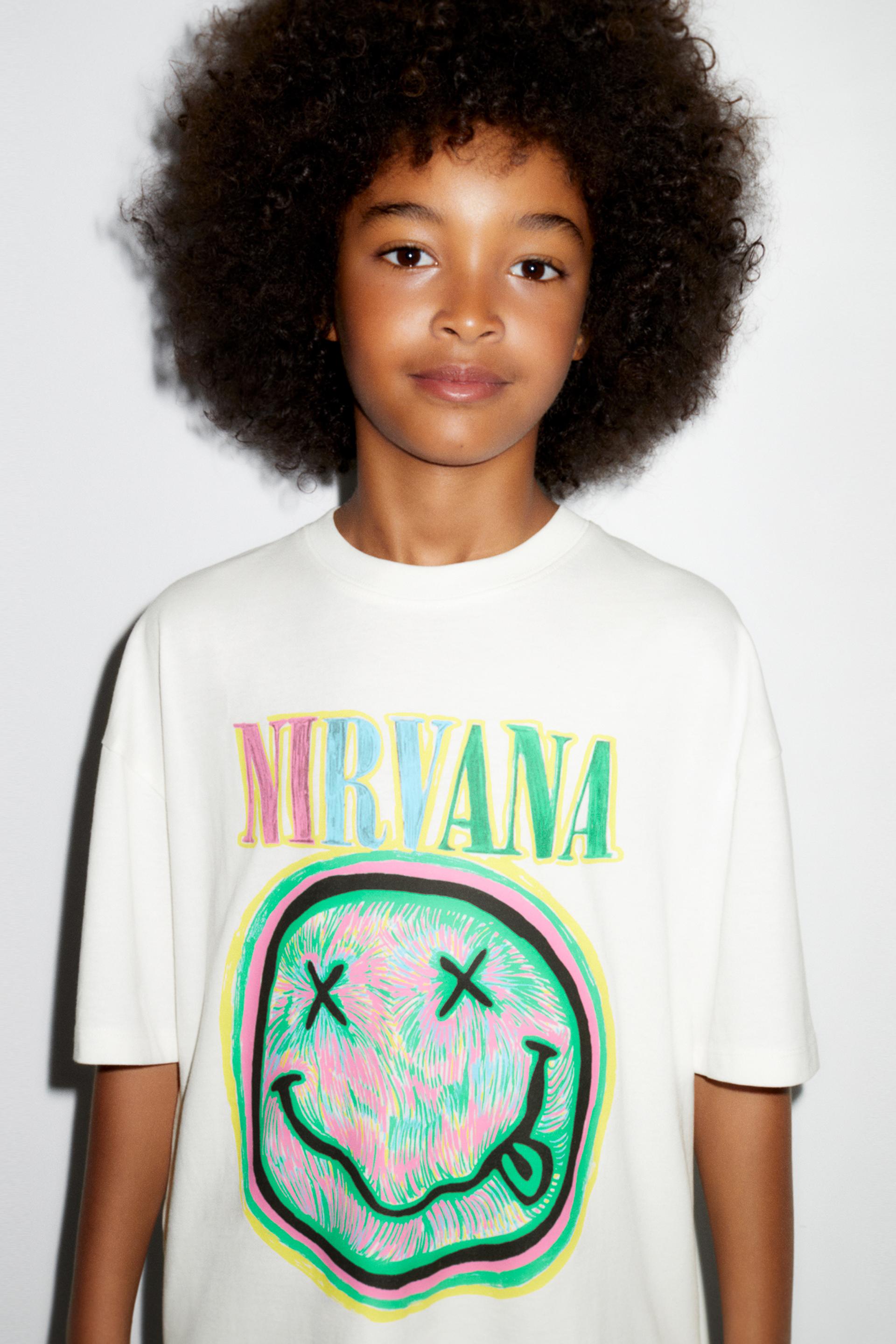 T shirt nirvana zara Clearance