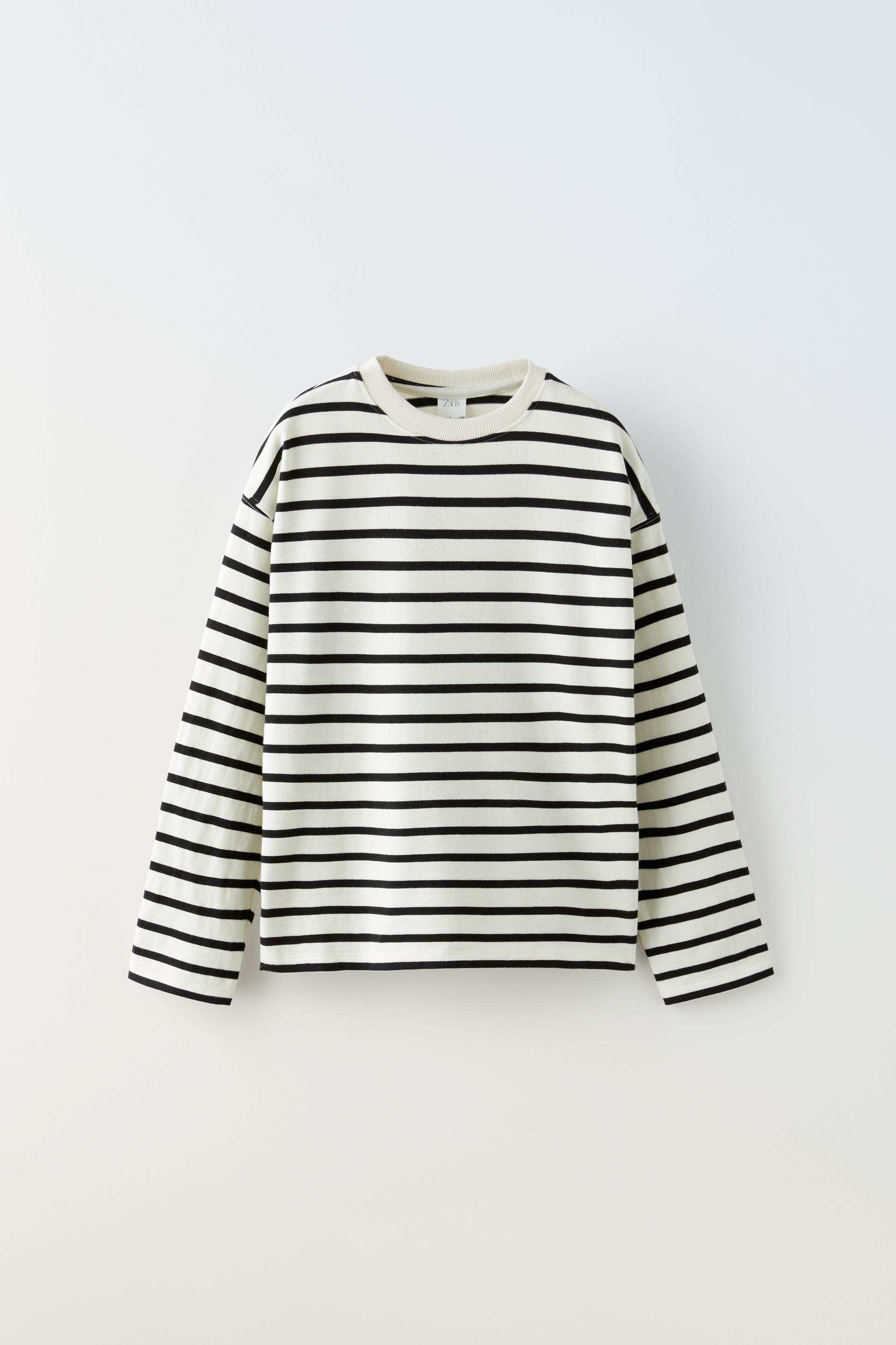Zara long sleeve striped top Clearance