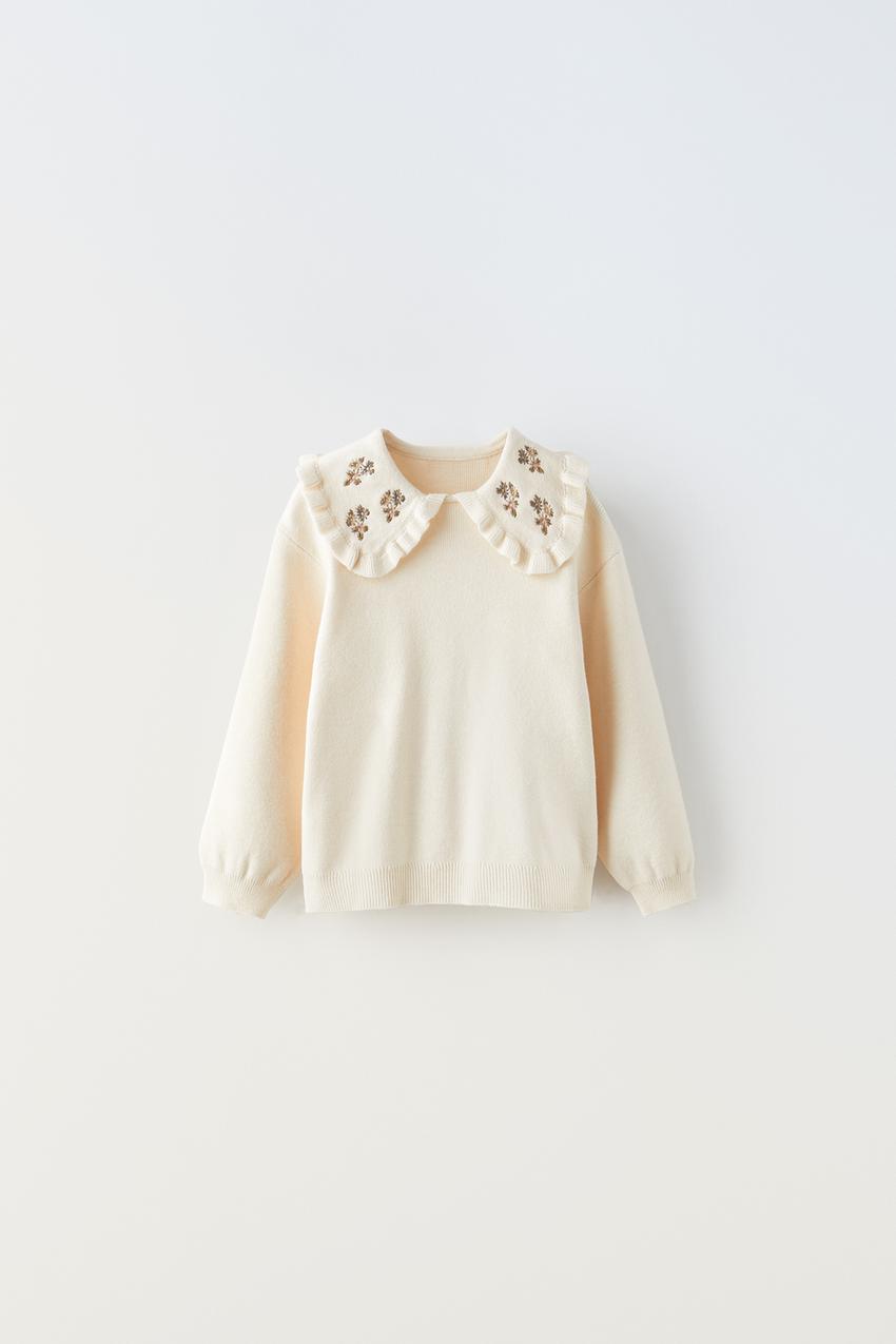 Zara embroidered knitwear Clearance