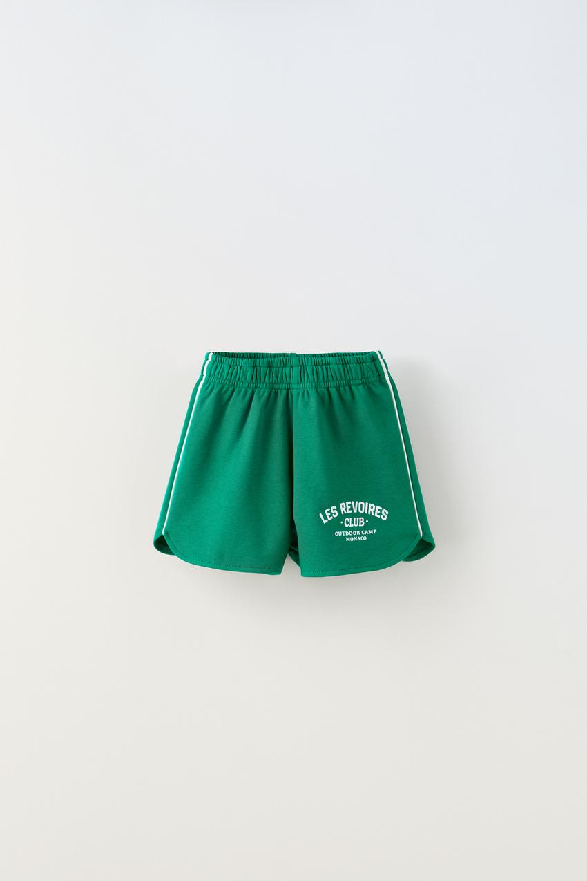 Zara shorts green Clearance