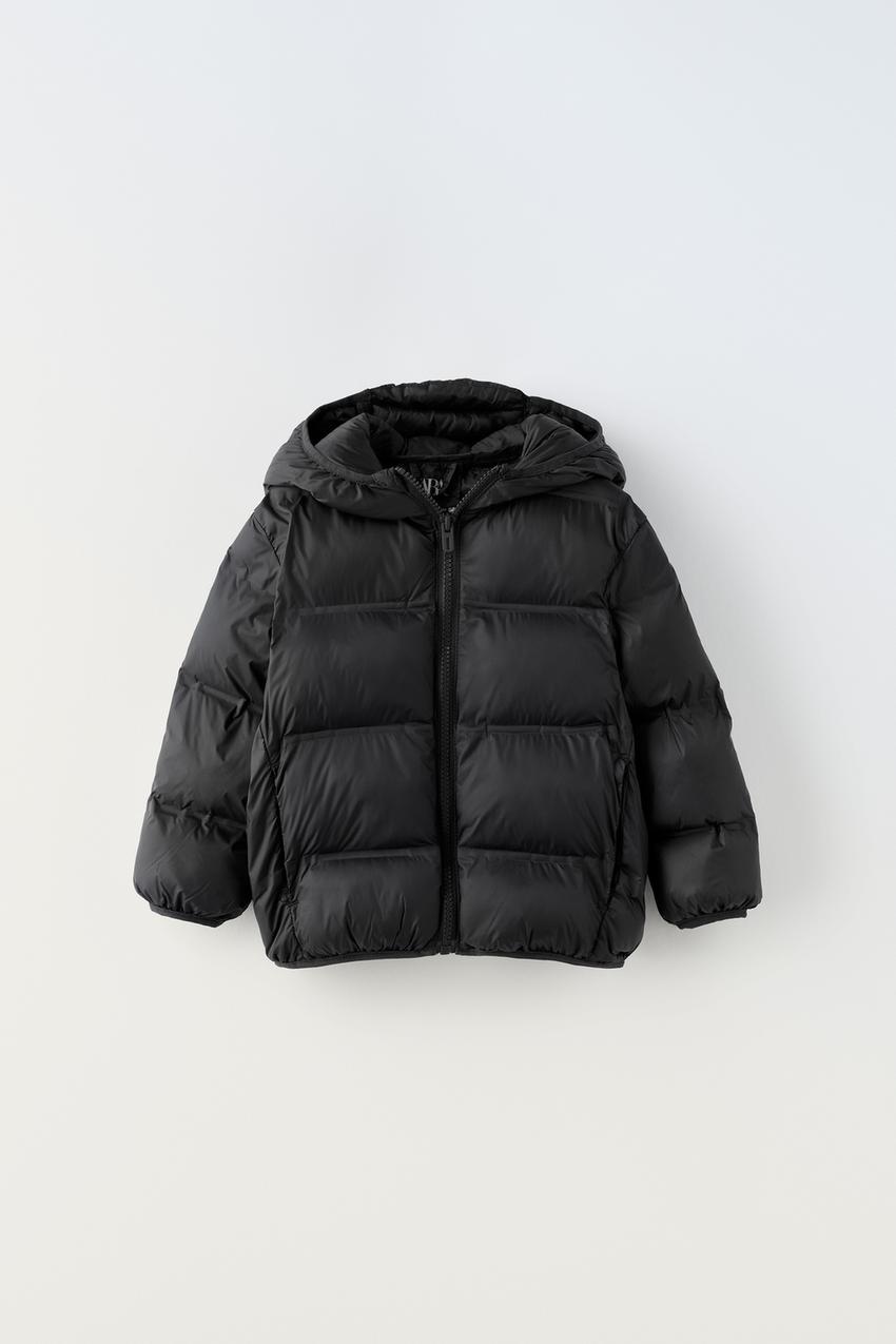 Zara black puffer jacket ladies Clearance