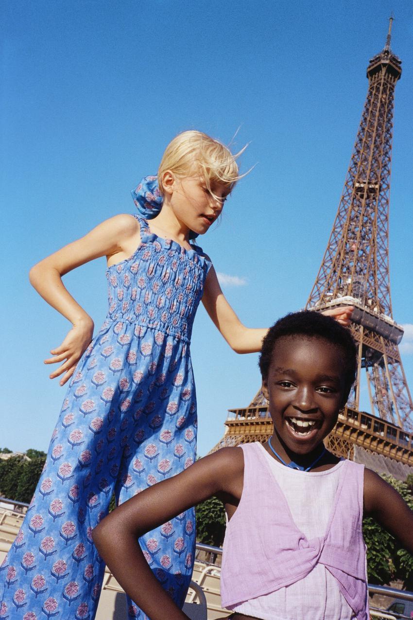 Blue floral playsuit zara Clearance