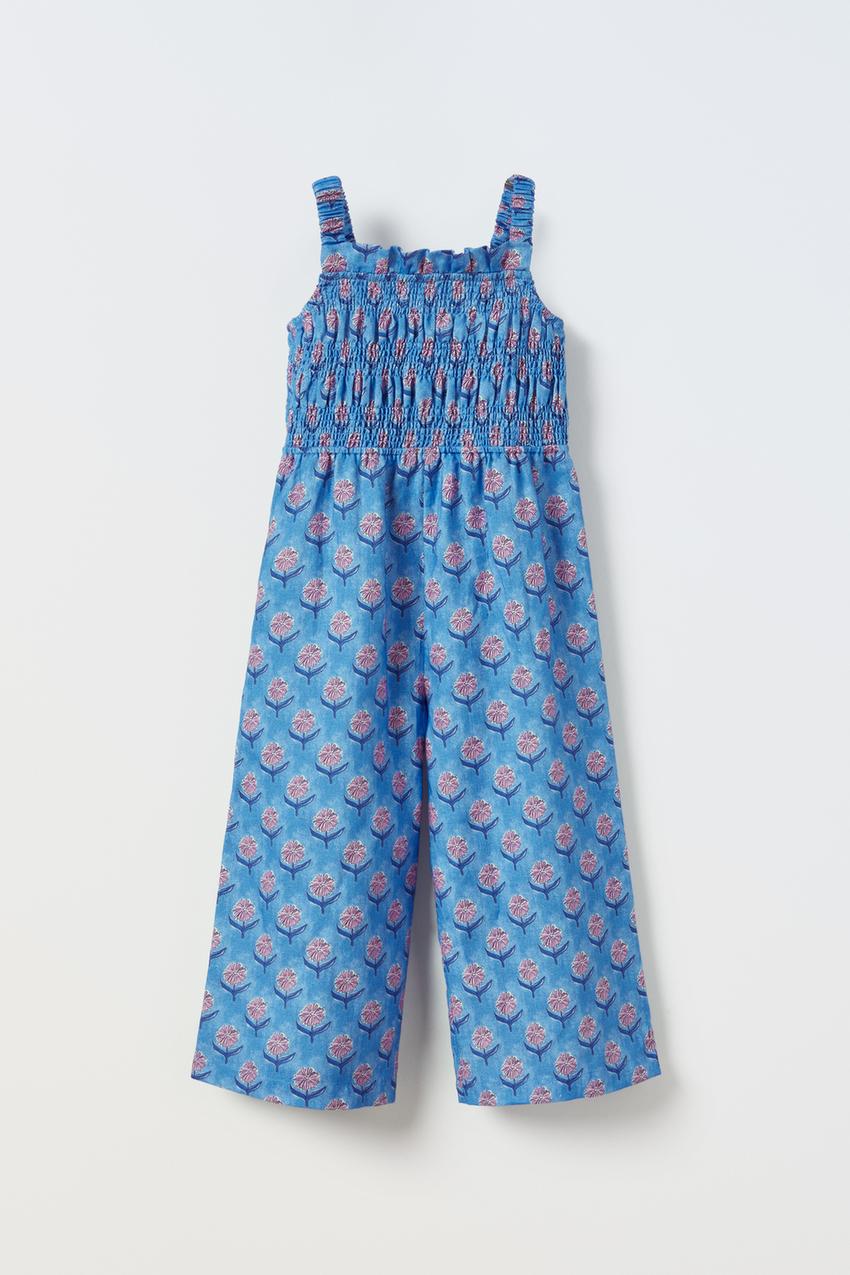 Blue floral playsuit zara Clearance