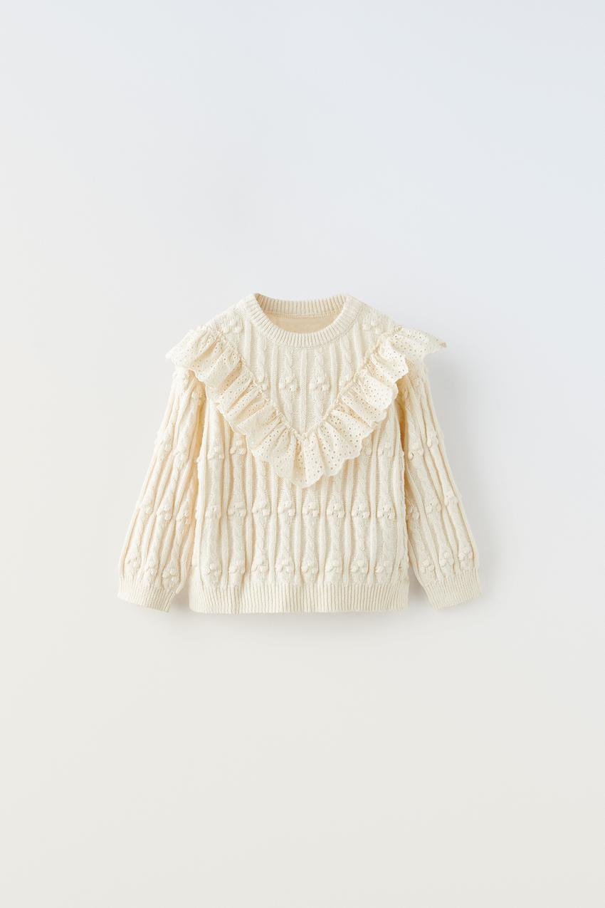 Zara woven knit sweater Clearance