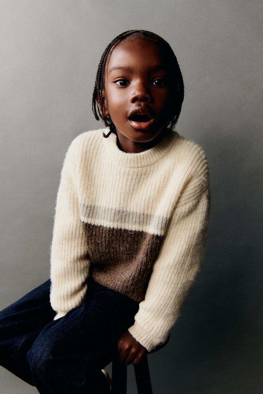 Color block sweater zara Clearance