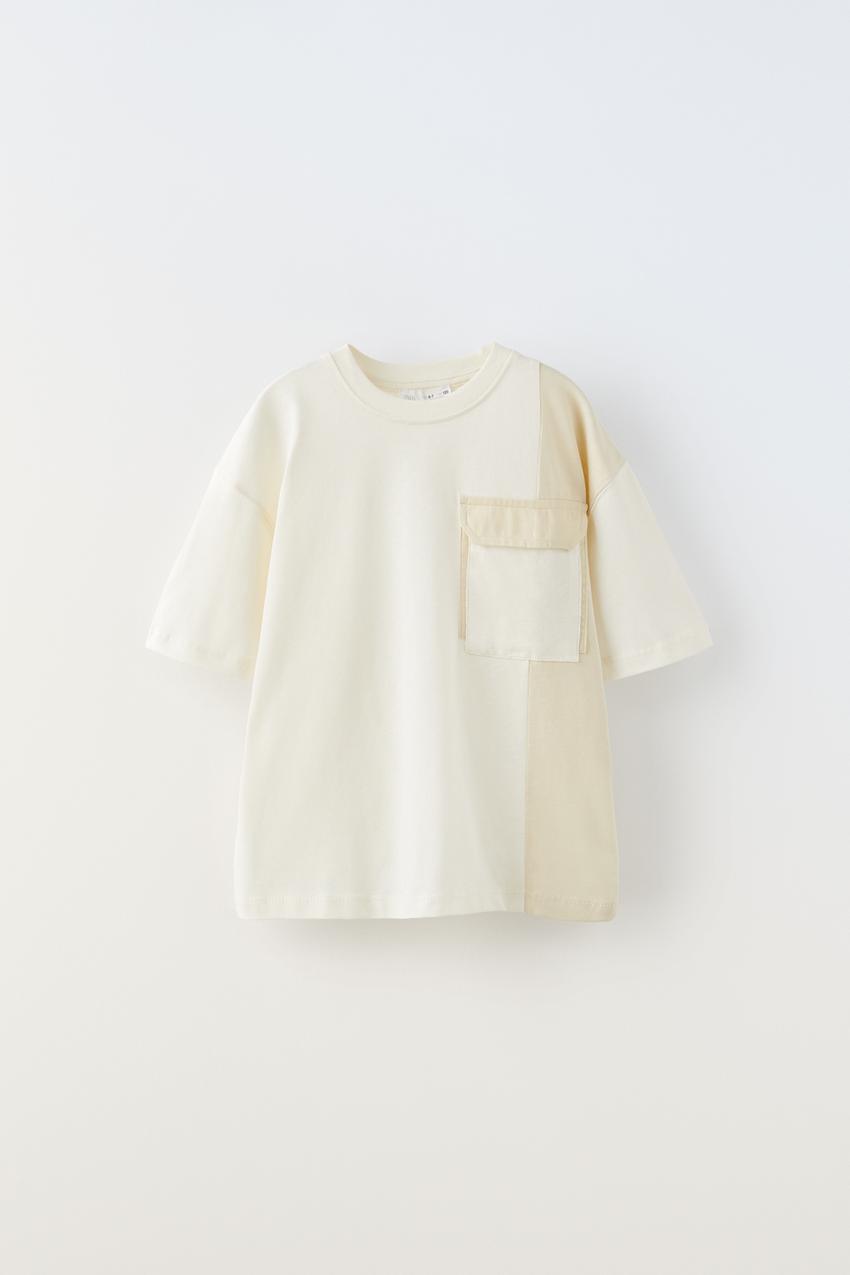 Zara color block t shirt Clearance