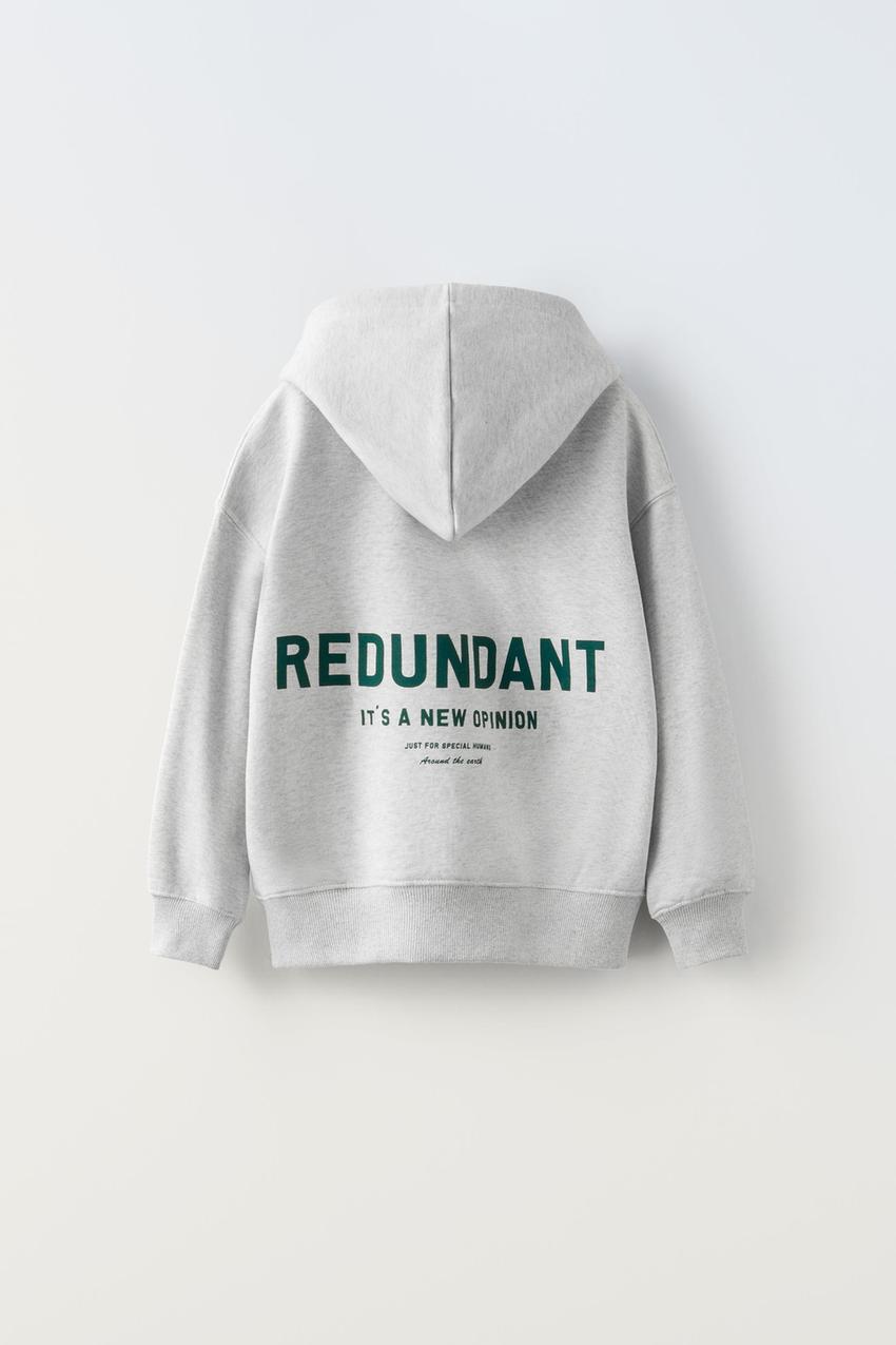 Zara slogan hoodie Outlet