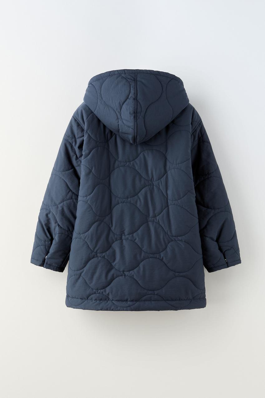 Zara longline padded coat Outlet