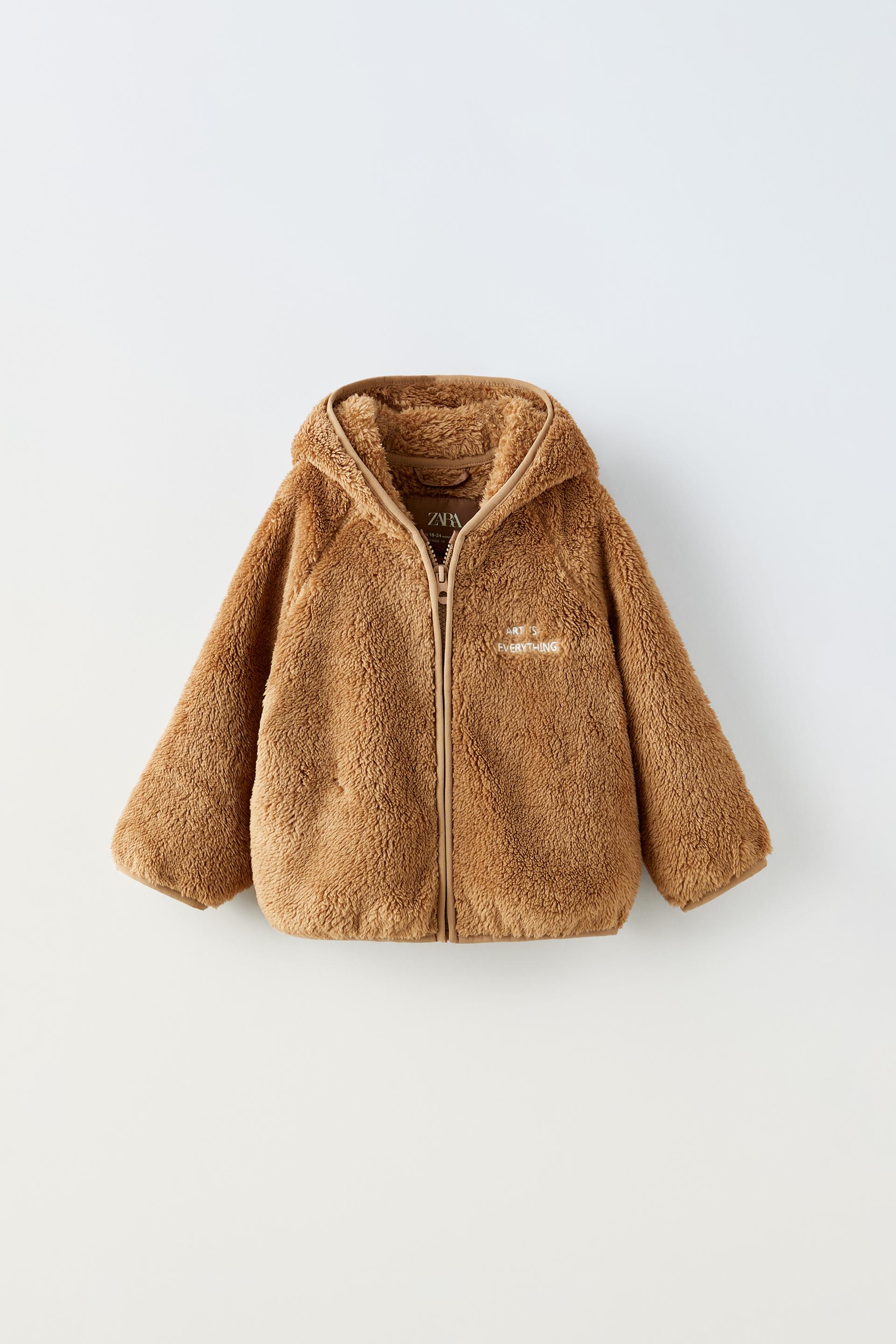 Teddy bear fur coat zara Clearance