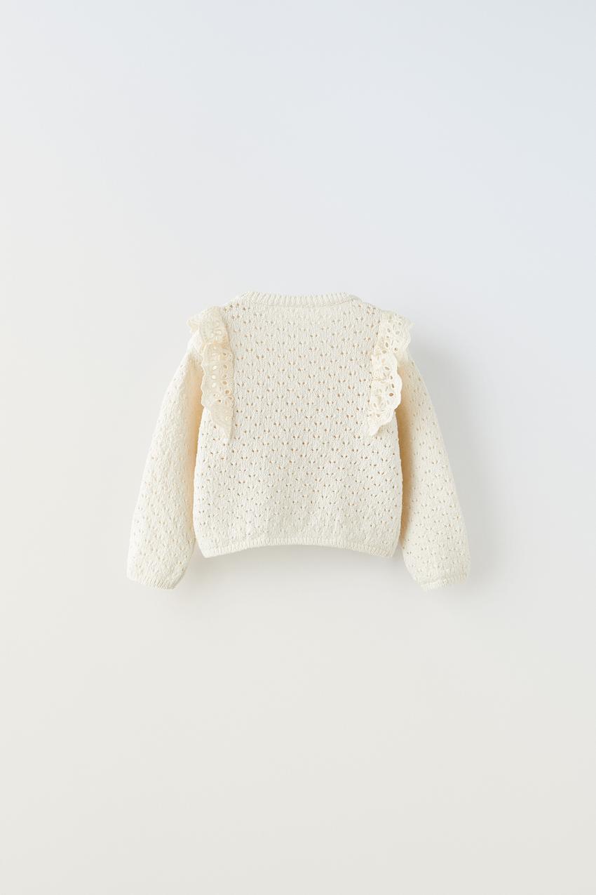 Zara white fluffy jumper Clearance