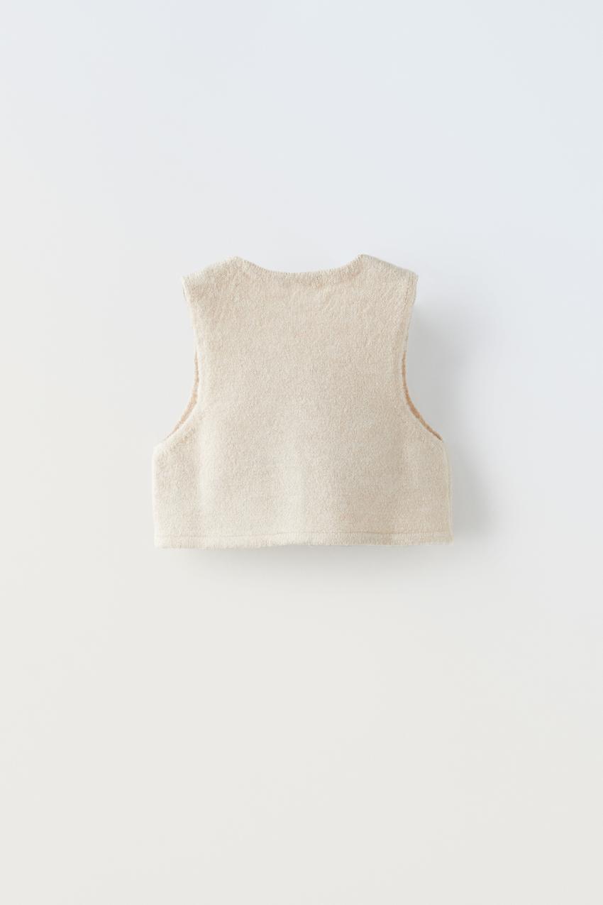 Zara beige sweater vest Clearance