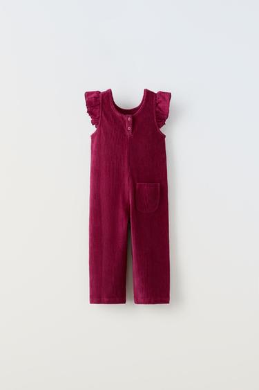 КОМБИНЕЗОН КОРДУРО С VOLANT - малиново-красный от Zara - изображение 1