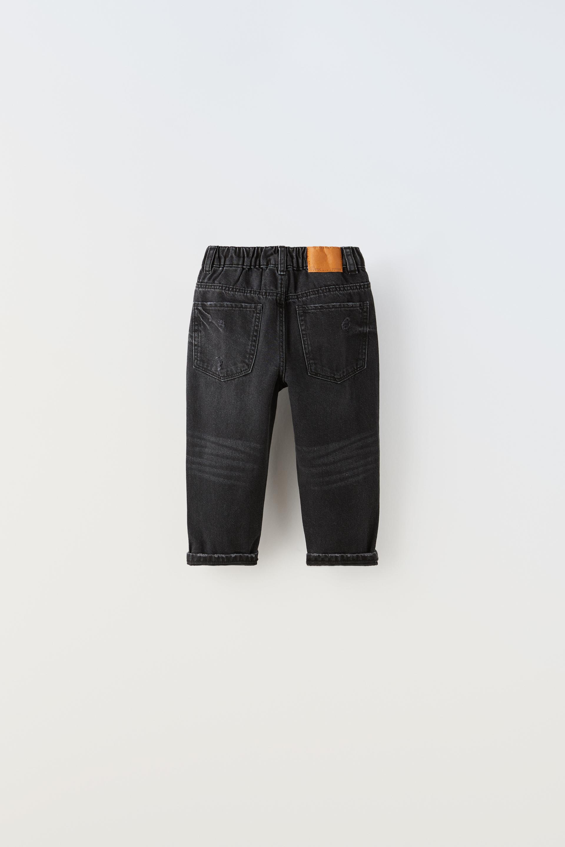 Zara black jeans ripped Clearance