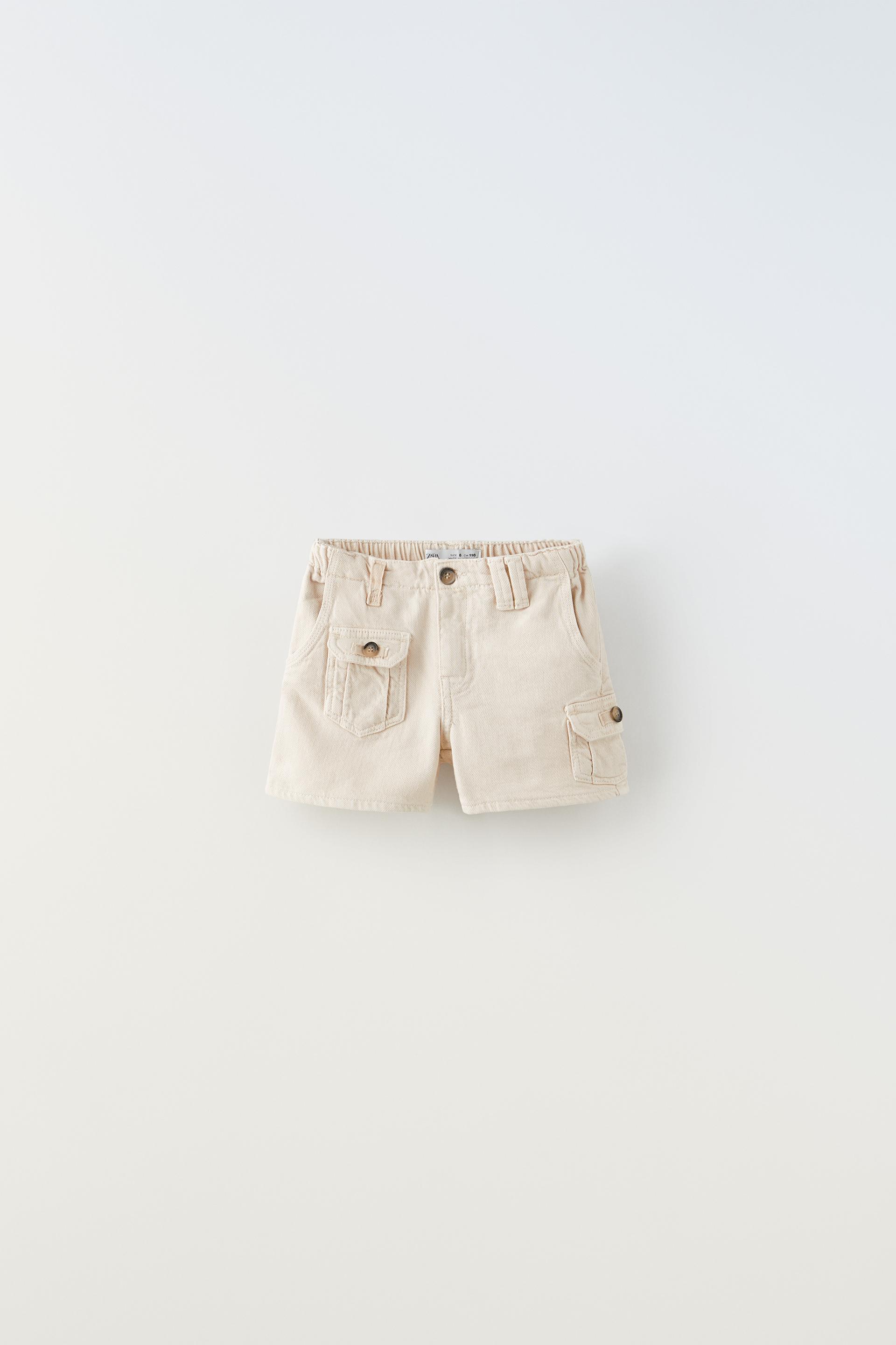 Beige shorts zara Clearance