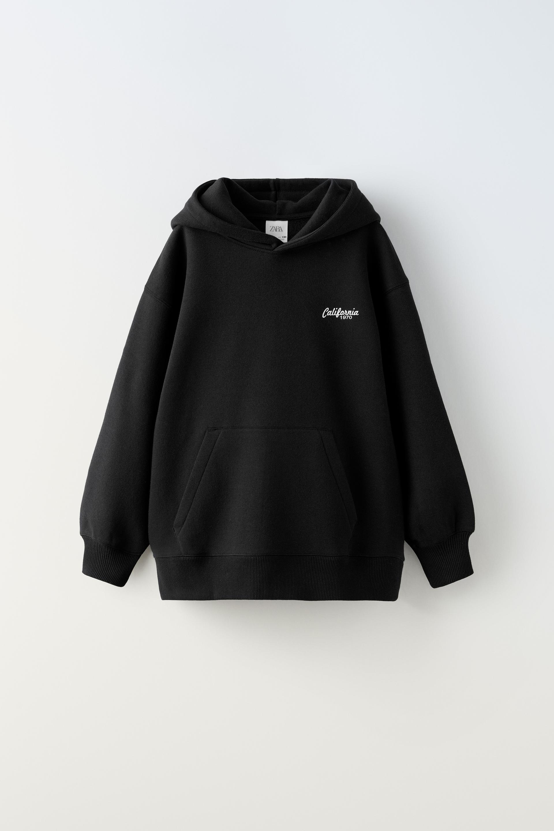 Zara hoodie black Clearance