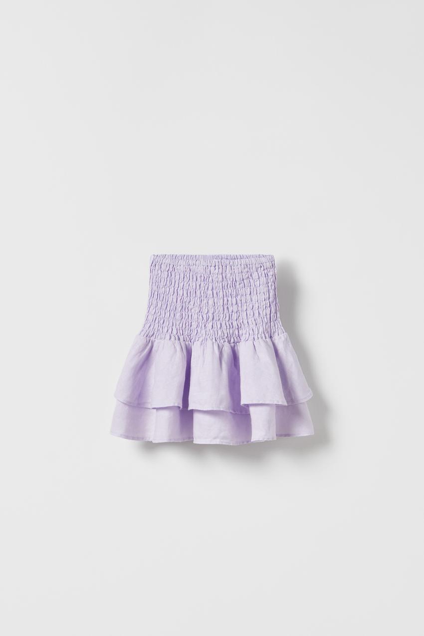 Zara linen mini skirt Clearance