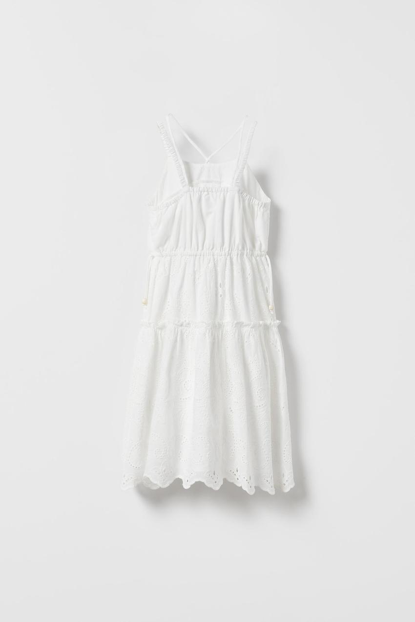 White tiered dress zara Clearance