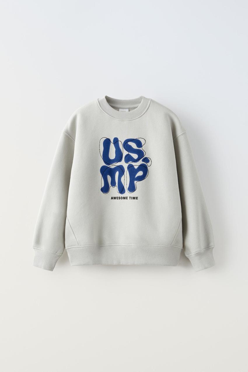 Embroidered sweatshirt zara Clearance