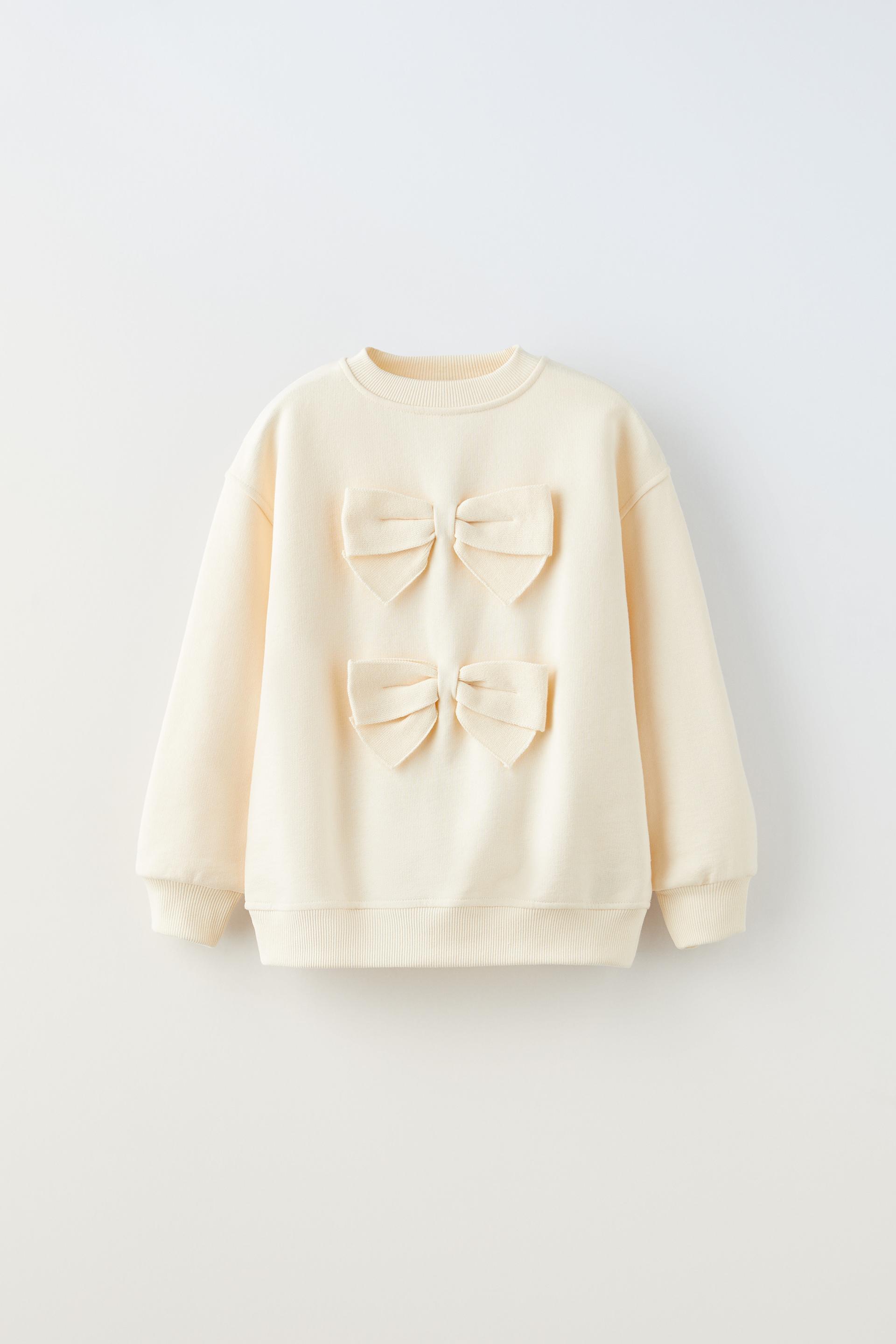 Zara bow sweatshirt Clearance