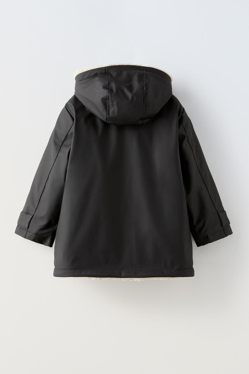 Grey rubber raincoat best sale