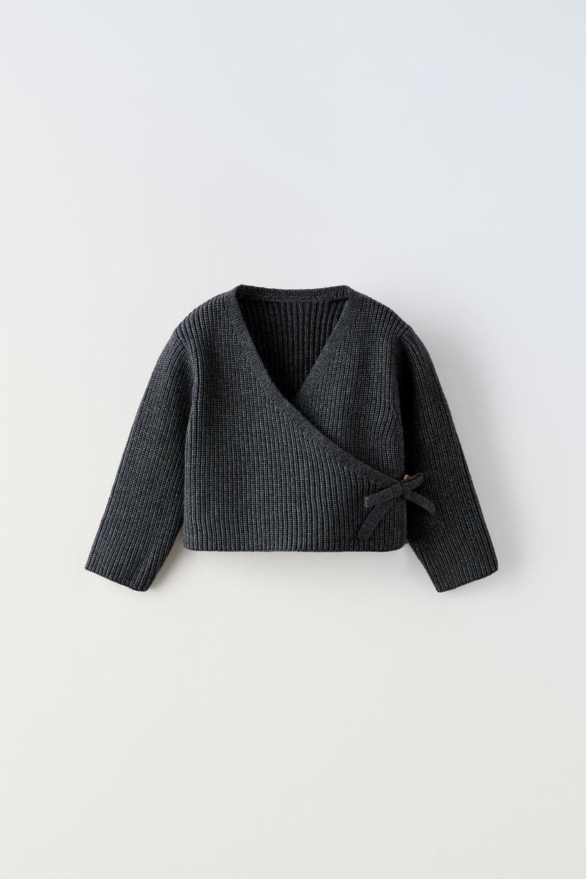 Zara cable knit wrap cardigan Clearance