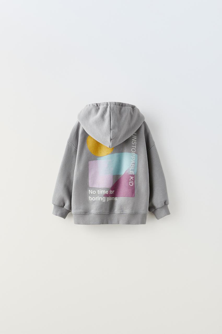 Zara kids personalized sweatshirt on sale
