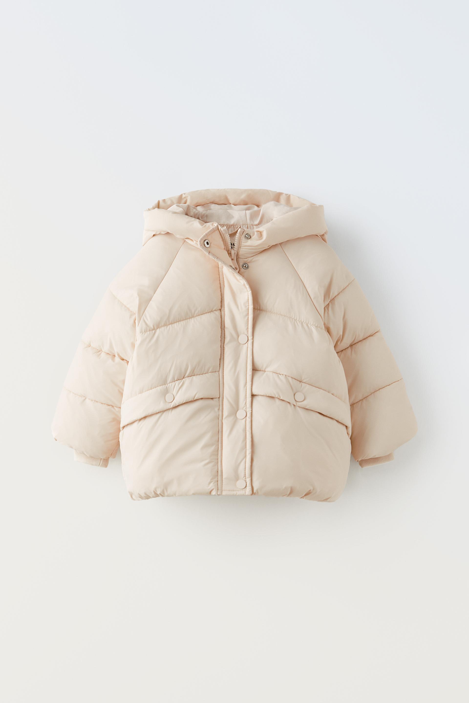 Zara beige padded coat Clearance