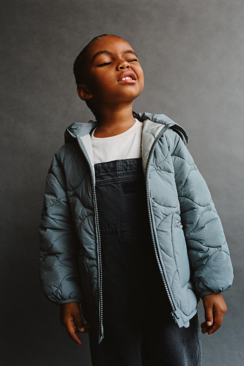 Zara blue padded coat Clearance