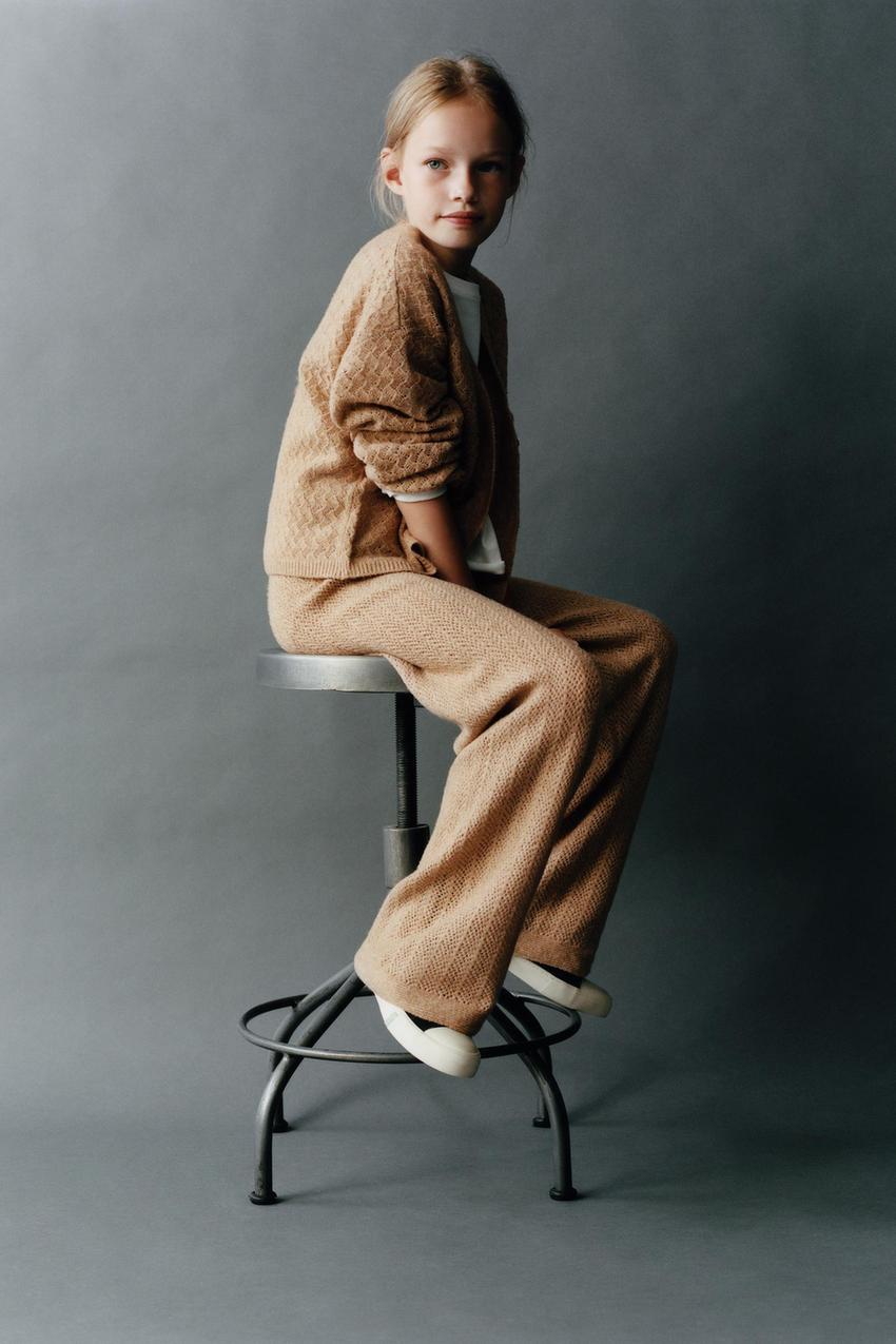 Zara comfort knit trousers Clearance