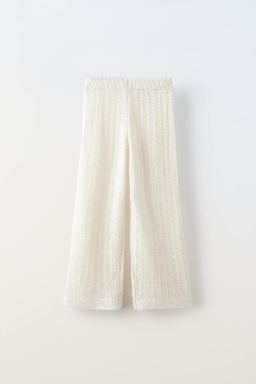 Ribbed knit pants zara Clearance