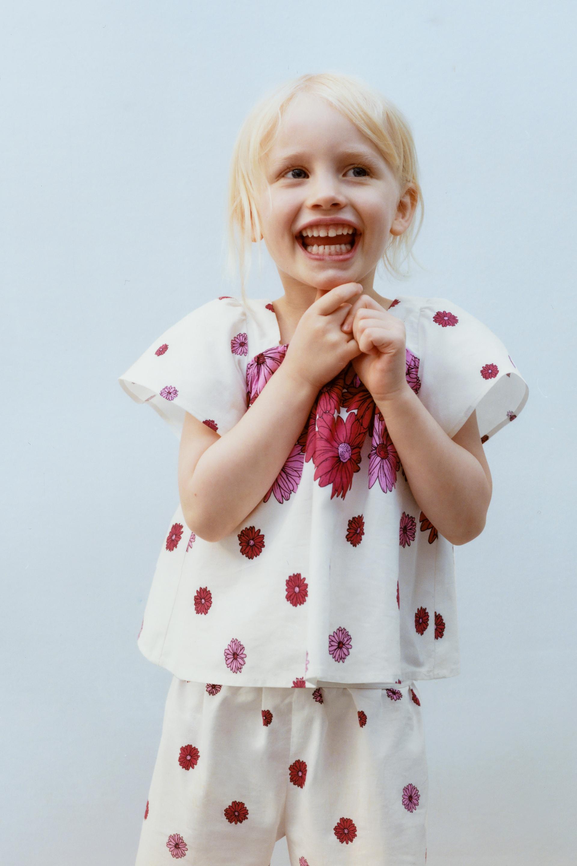 Zara red floral trousers Clearance