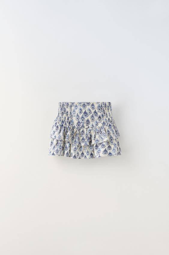 Zara blue patterned skirt Clearance