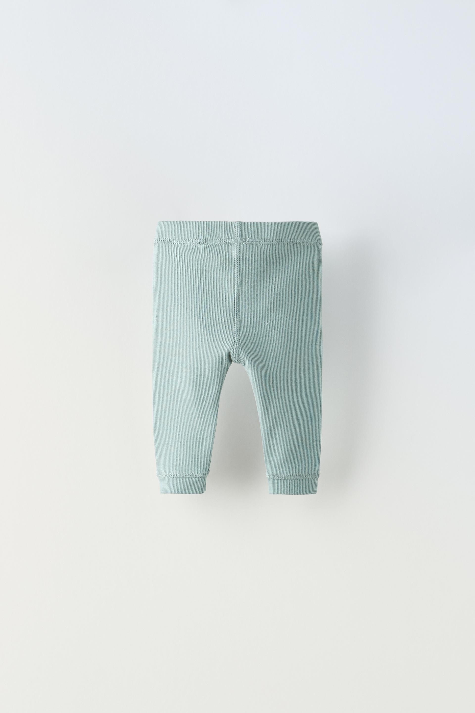 Zara blue ribbed leggings Clearance