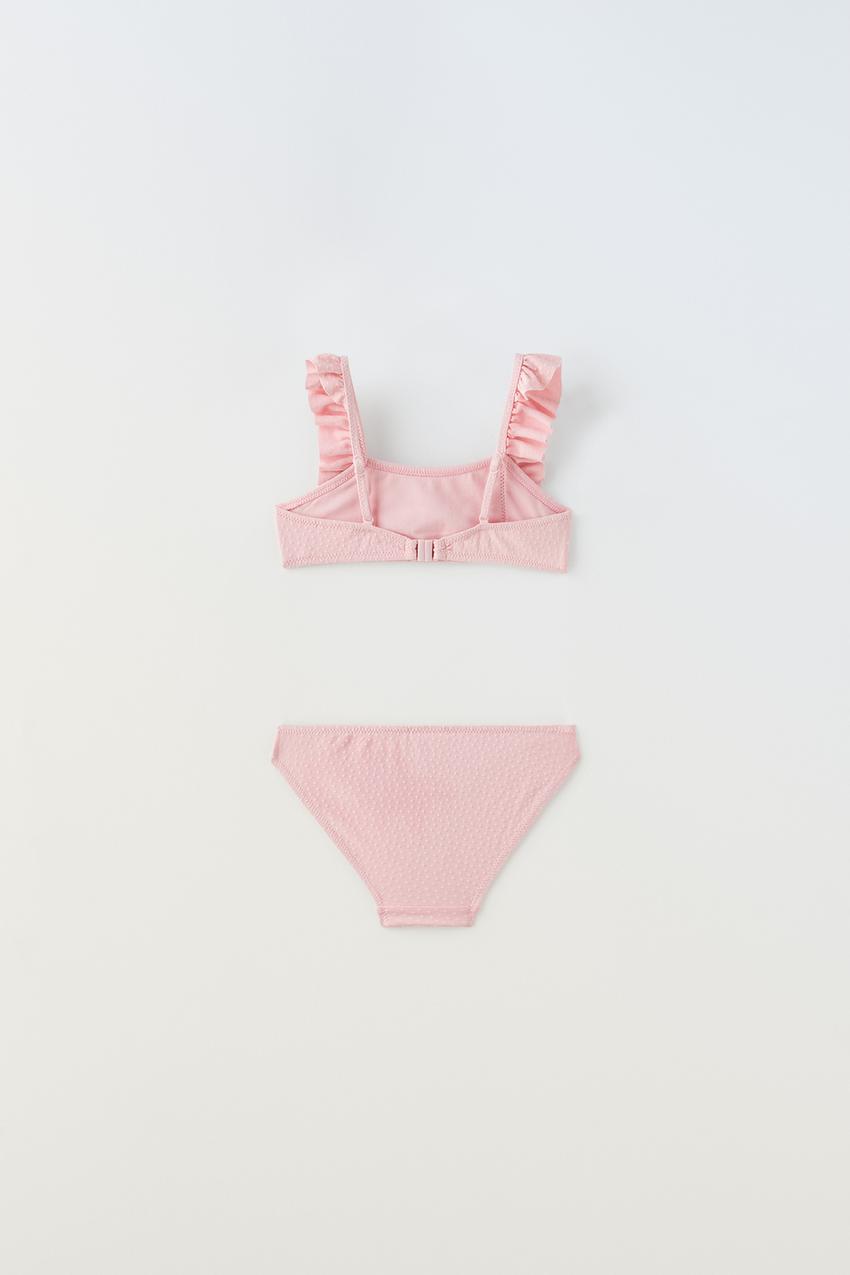 Zara textured bikini top Clearance