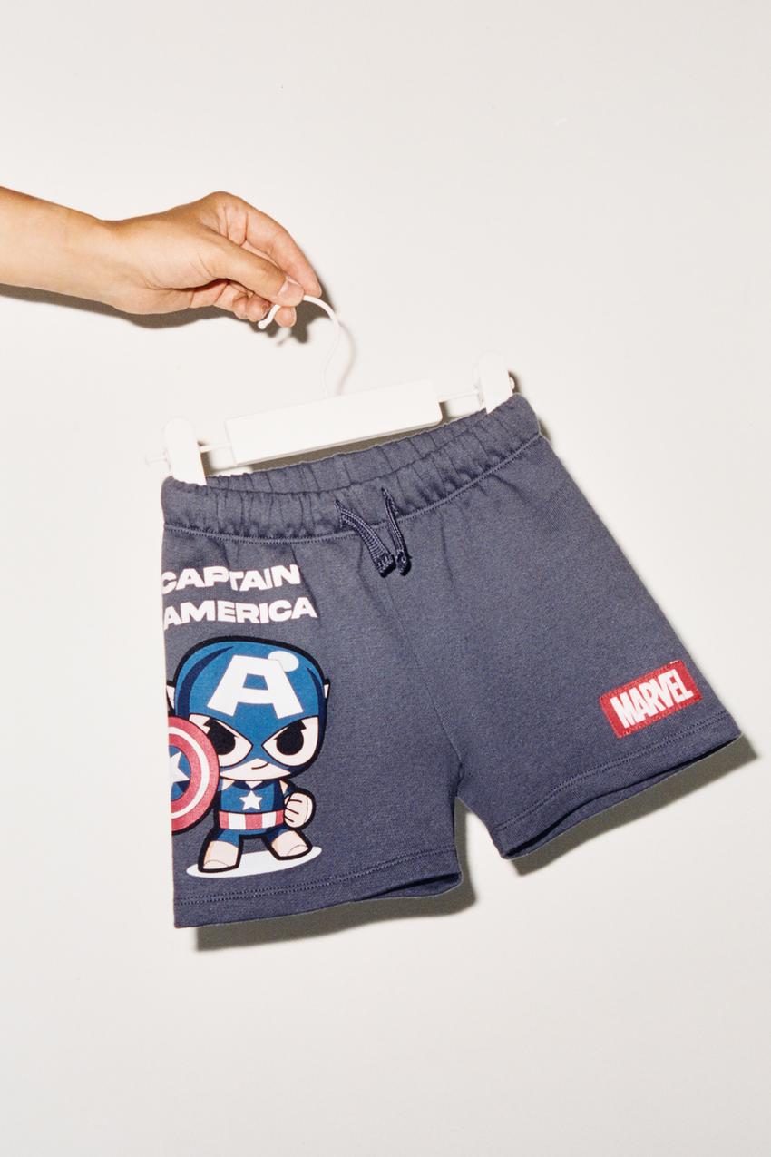 CAPTAIN AMERICA MARVEL BERMUDA SHORTS Navy blue ZARA Australia