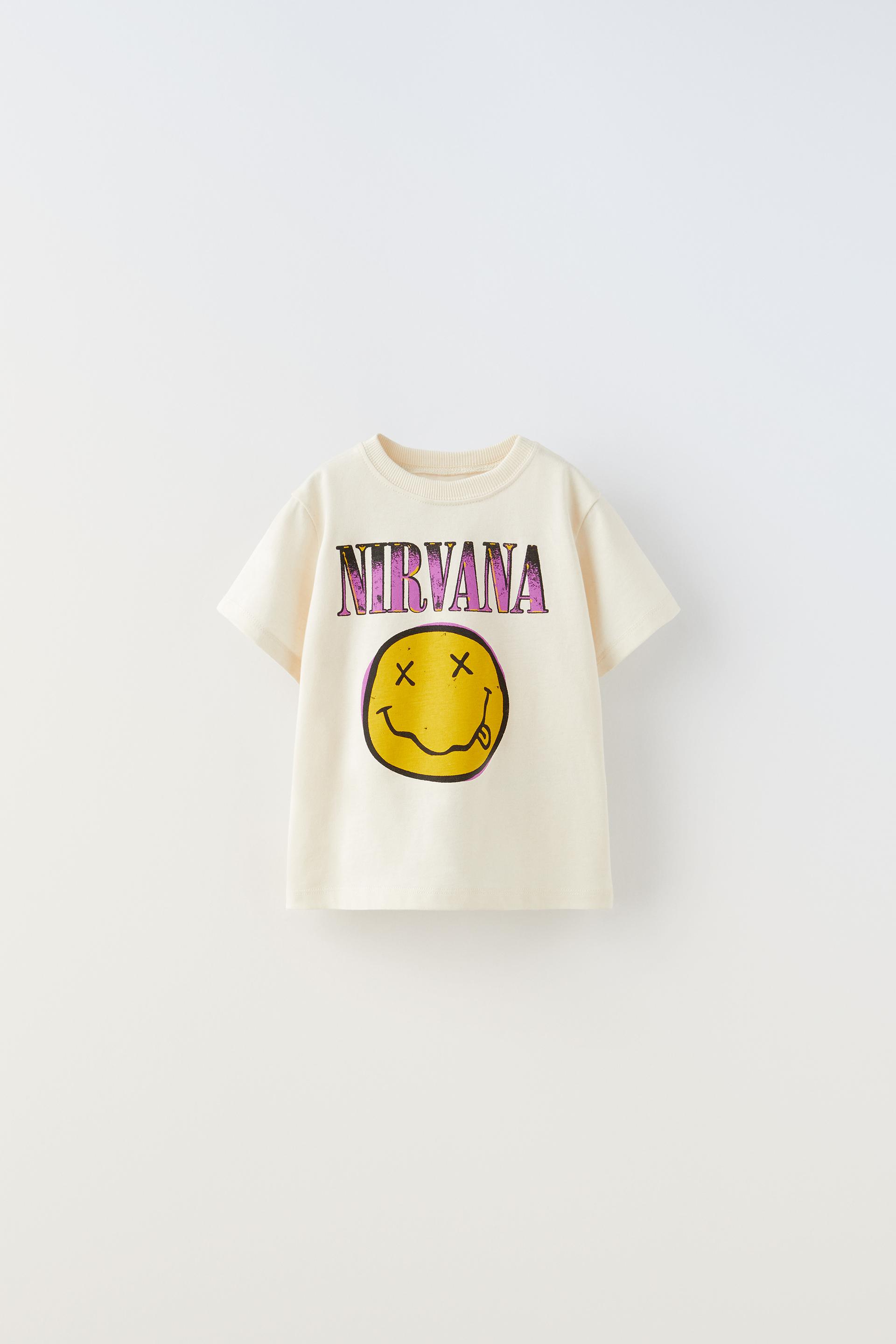 T shirt nirvana zara Clearance