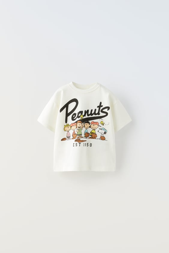 SNOOPY PEANUTS™ Tシャツ エクリュ ZARA Japan 日本