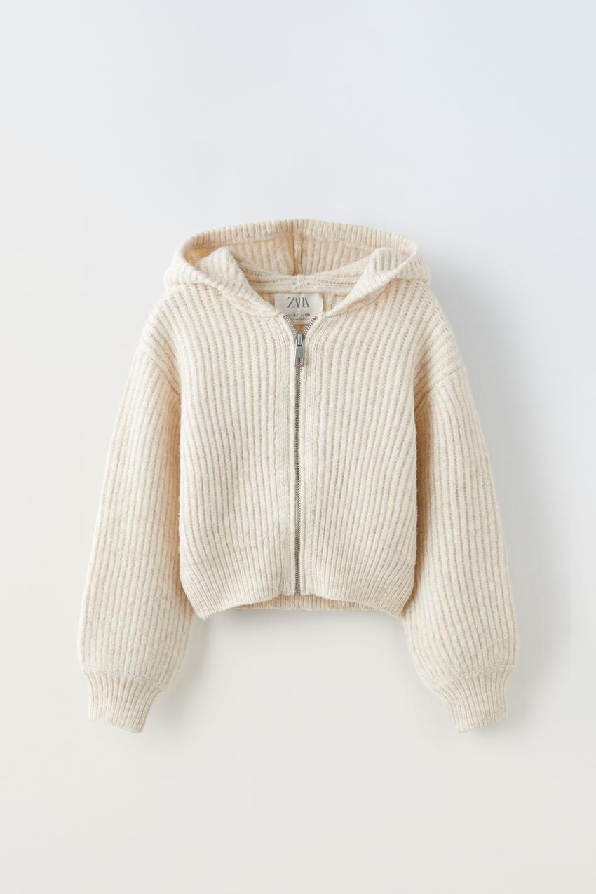 Zara knit hooded cardigan Clearance