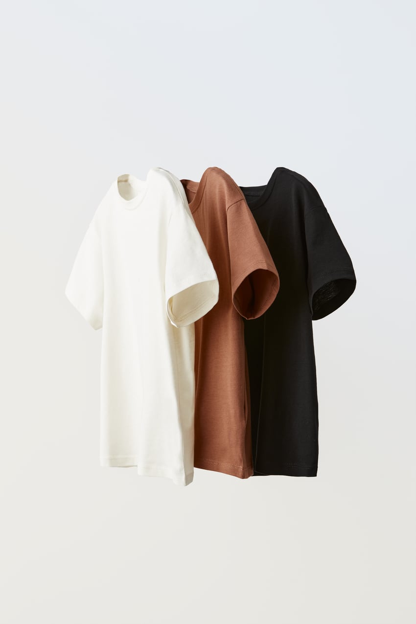Zara - Three-Pack of Plain T-shirts - Various - Unisex
