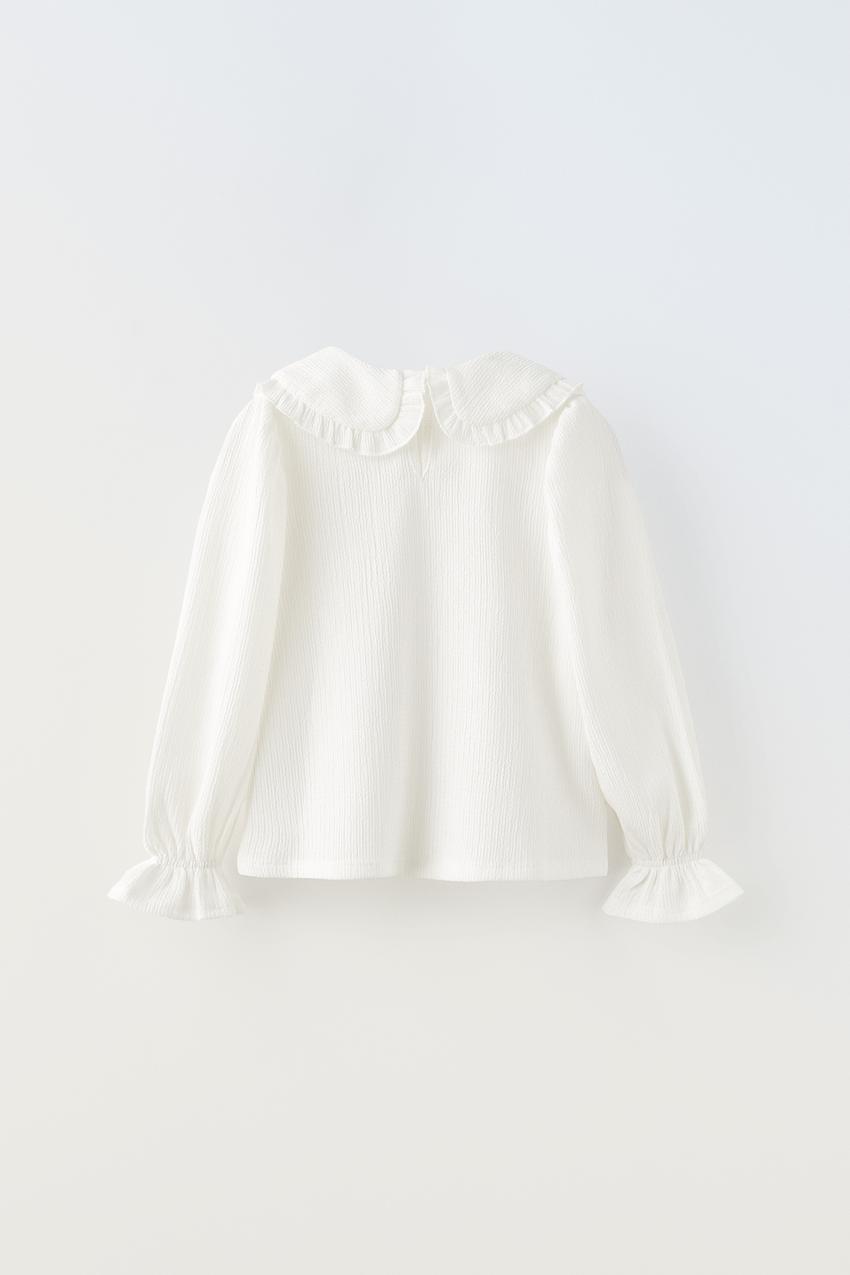 Zara high collar top Clearance