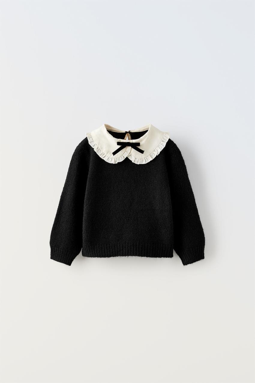 Zara jumper with collar Clearance