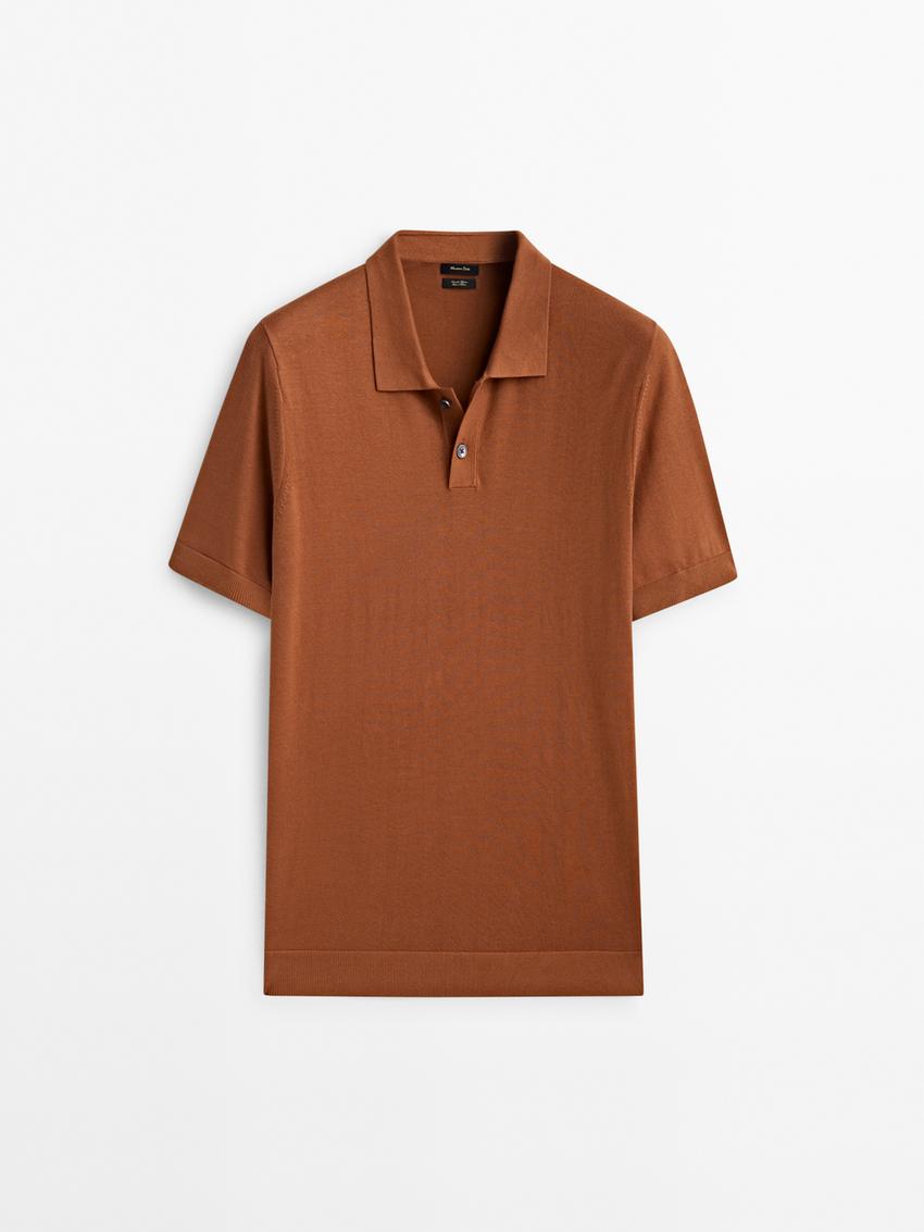 Burnt orange polo sweater Clearance