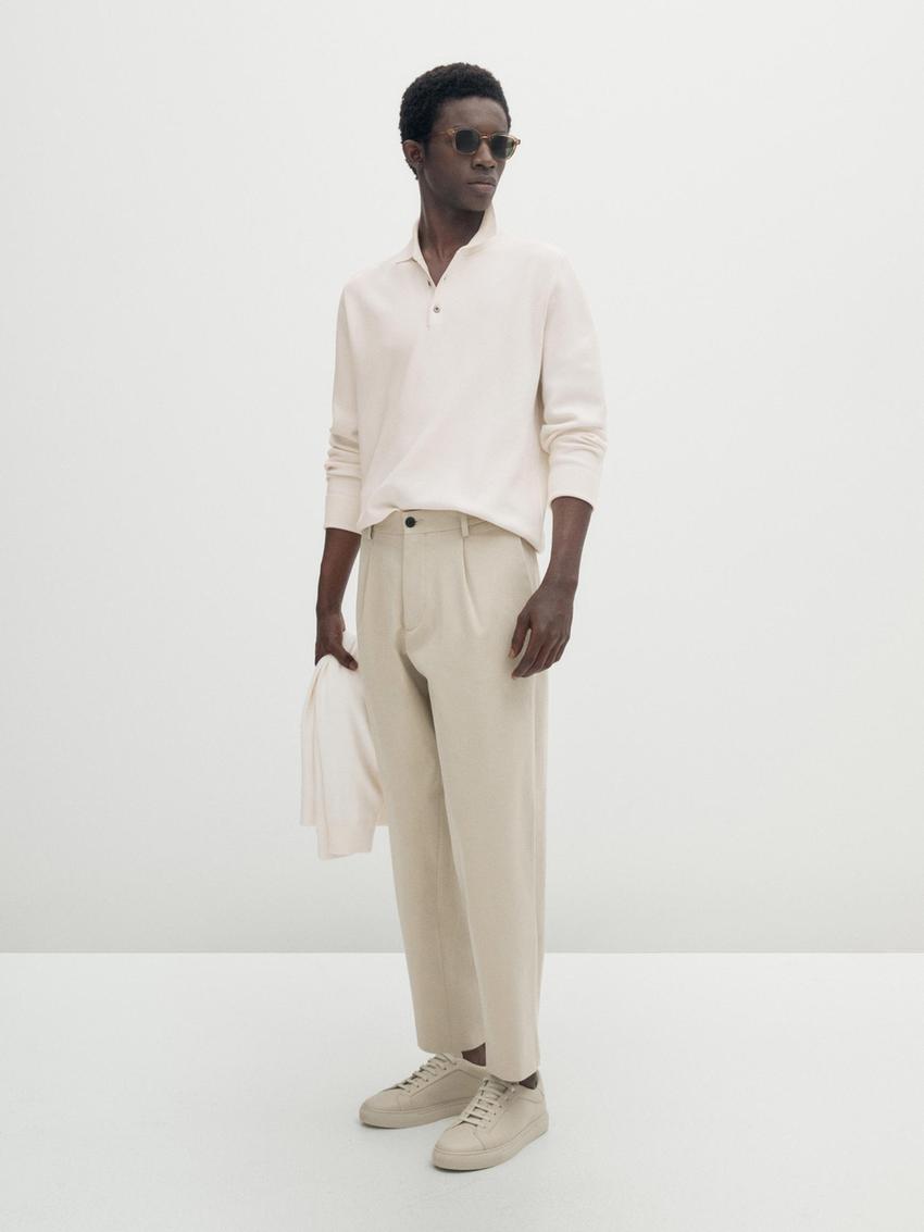 Zara white trousers men Clearance