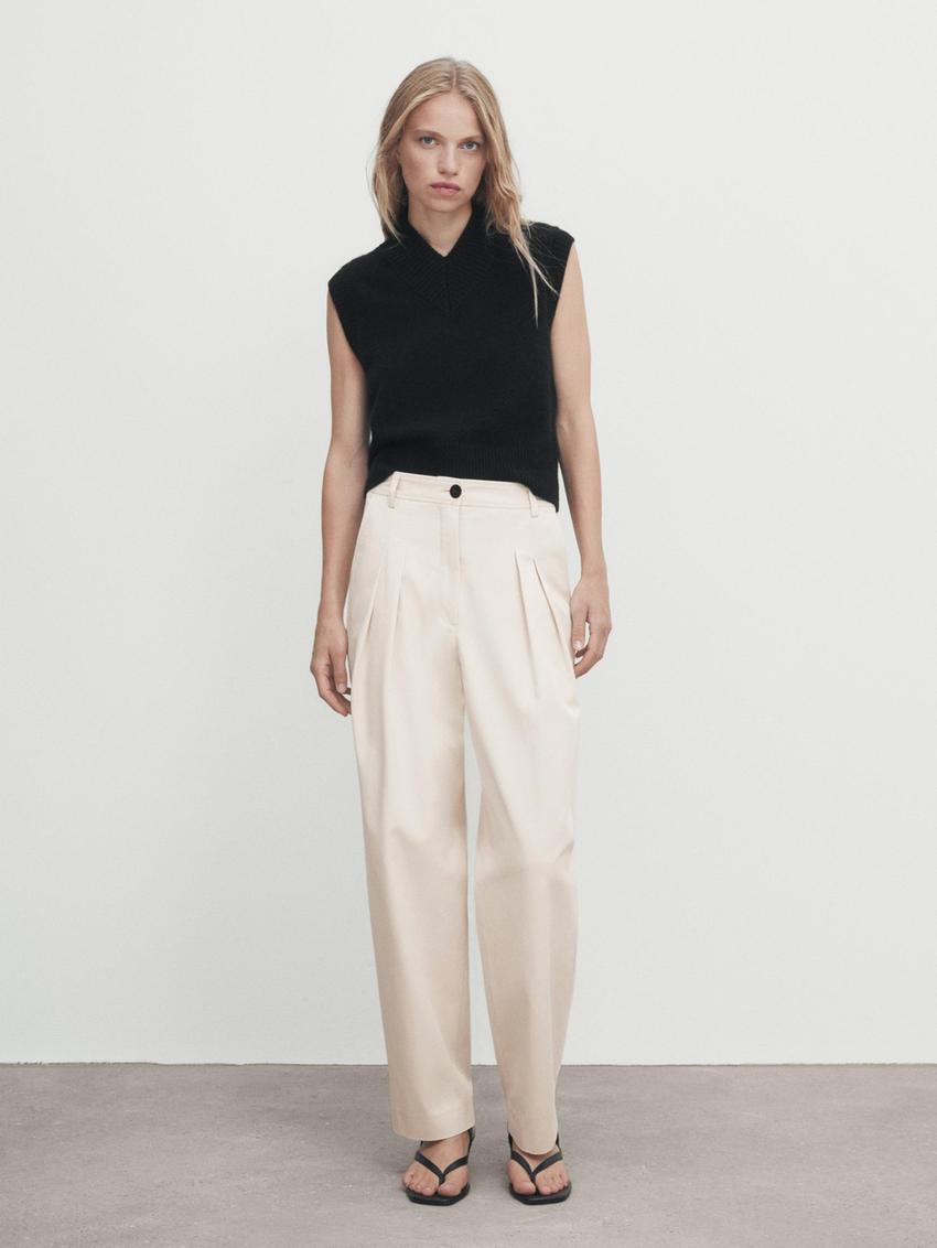 Zara twill trousers Clearance