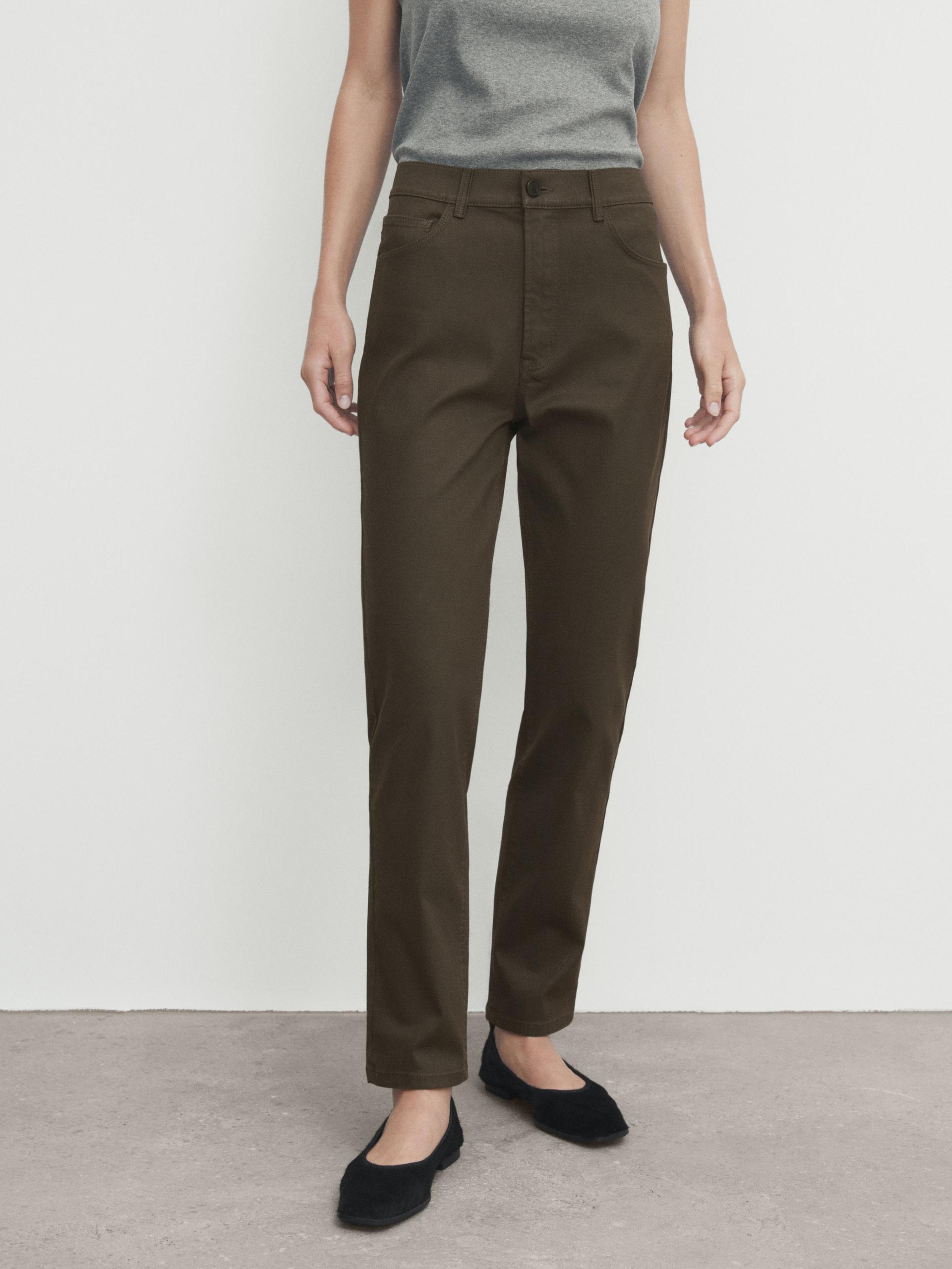 Coated pants zara Clearance